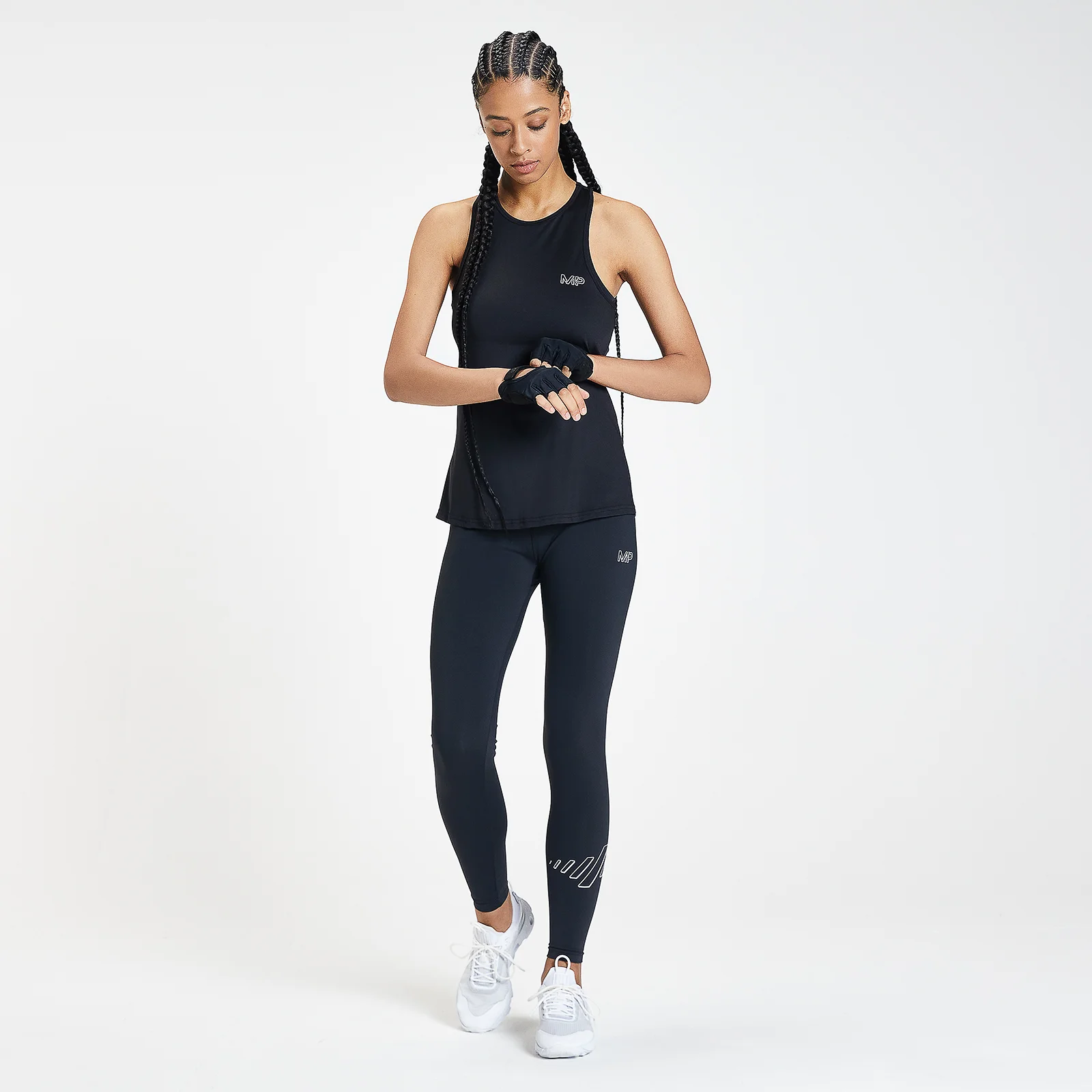 MP Infinity Mark Training Racer Back Vest til kvinder – Sort - XXS Billede 1