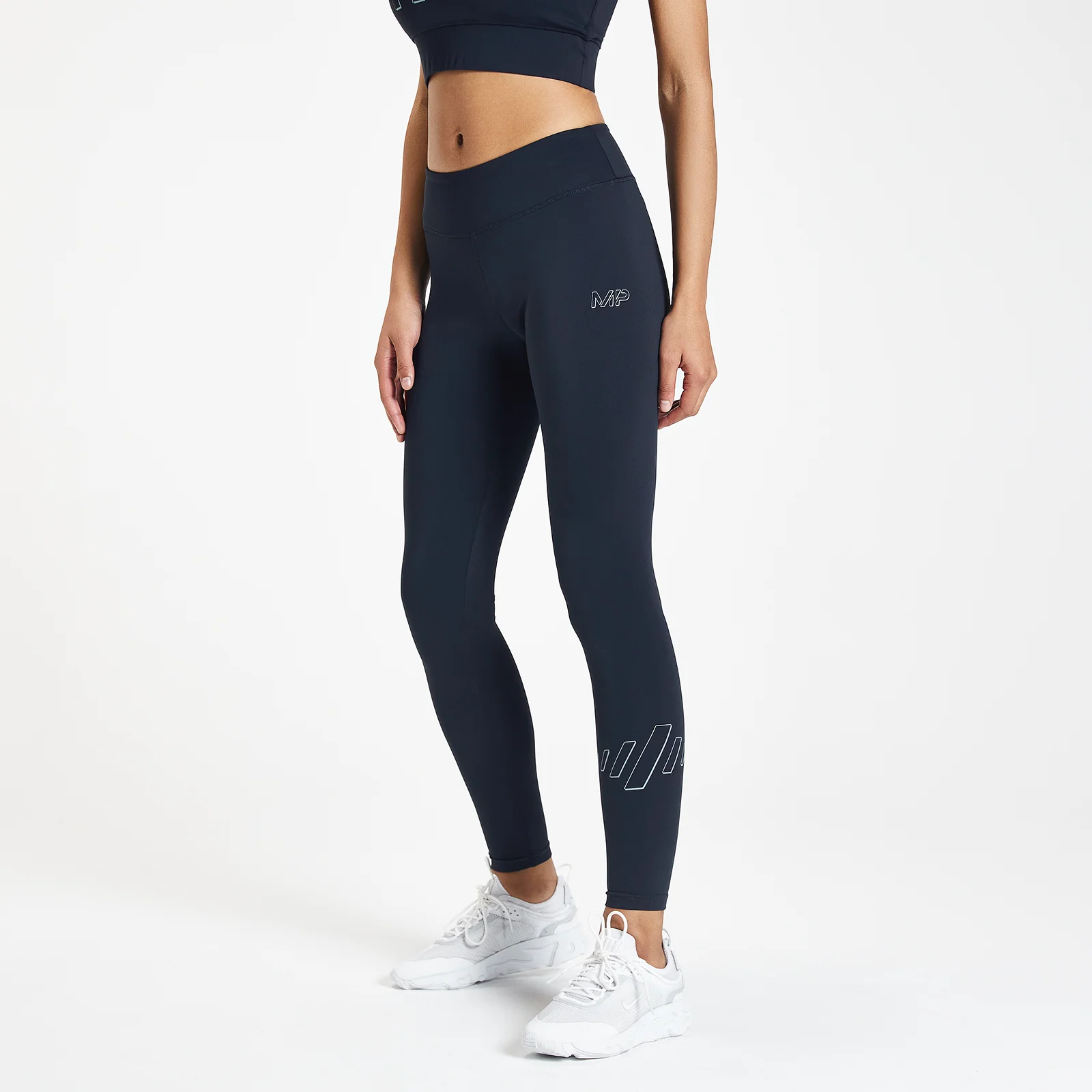 MP Infinity Mark Training Leggings til kvinder – Petrol Blue - XXS Billede 1