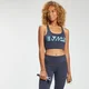 MP Graffiti Graphic Training Sports Bra til kvinder – Graphite