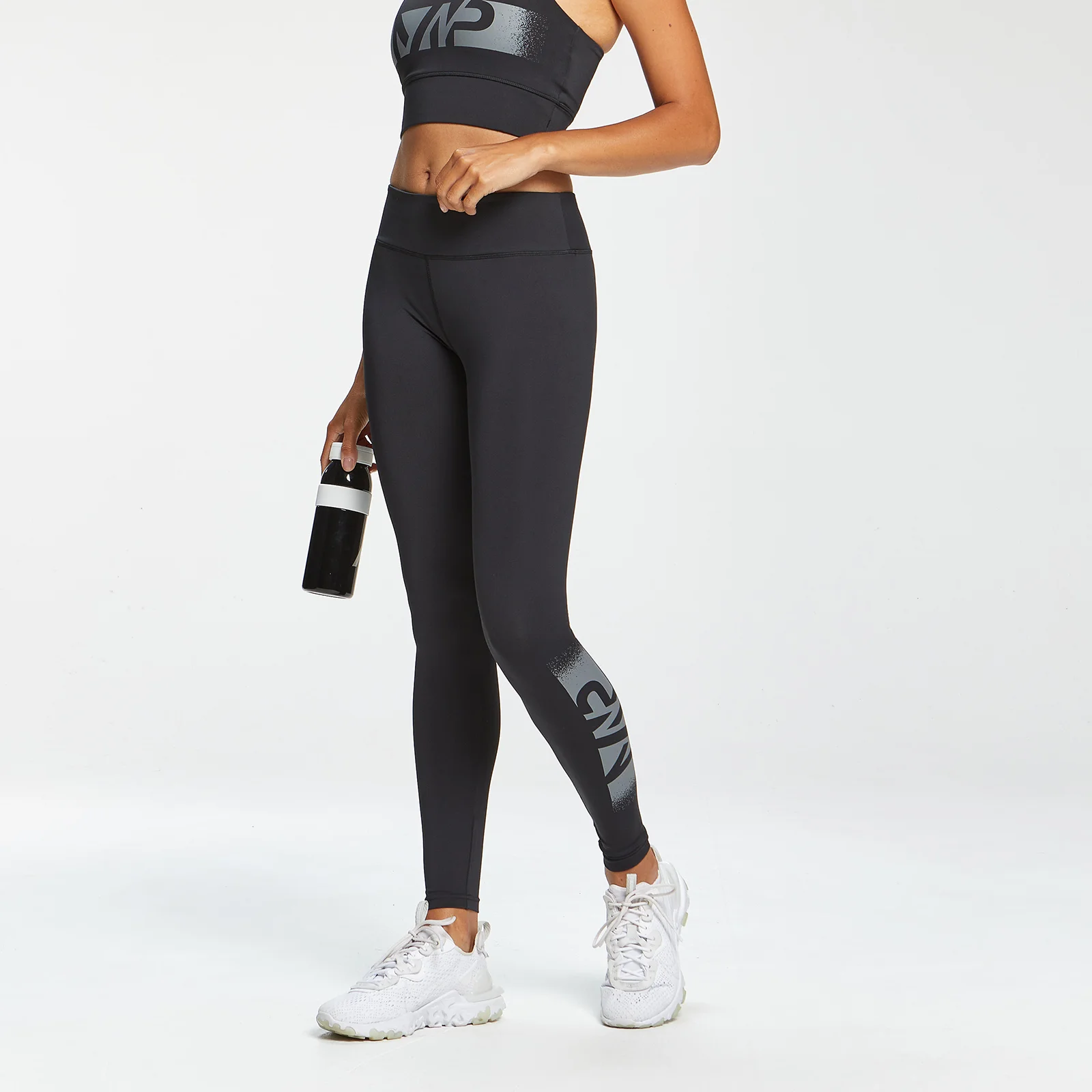 MP Graffiti Graphic Training Leggings til kvinder – Sort - XXS Billede 1