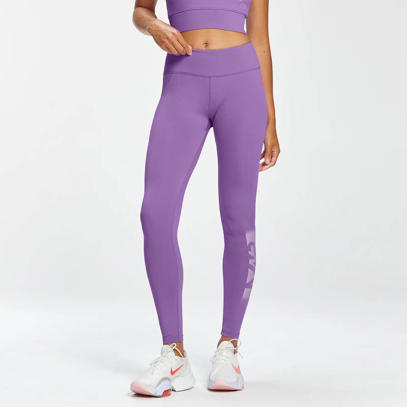MP Graffiti Graphic Training Leggings til kvinder – Deep Lilac - XXS Billede 1