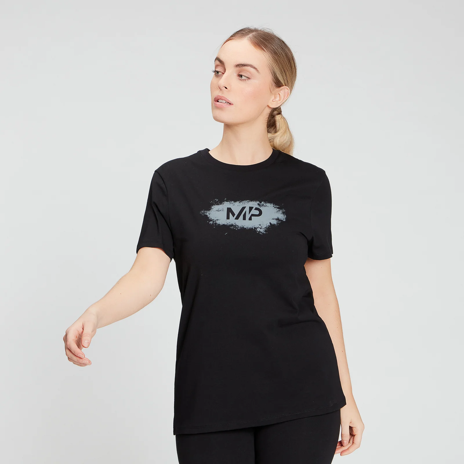 MP Women's Chalk Graphic T-Shirt - Black - XXS Billede 1