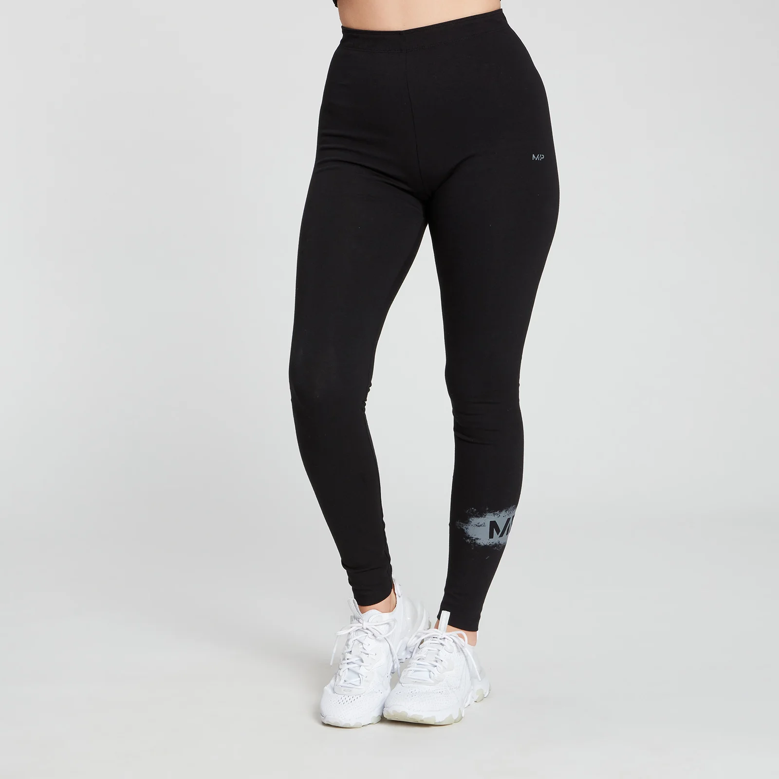 MP Women's Chalk Graphic Leggings - Black - XXS Billede 1
