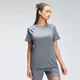 MP T-shirt til kvinder med gentagelsesmærke og grafisk træning - Carbon