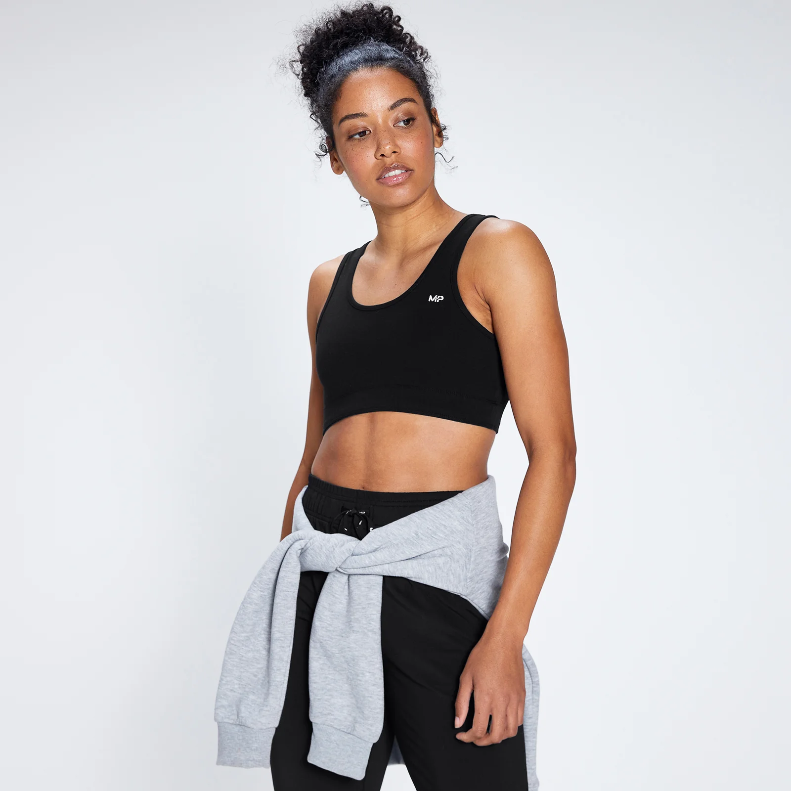 MP Women's Rest Day Wide Strap Sports Bra - Black - XXS Billede 1