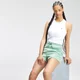 MP Essential Cropped Rib Vest til kvinder - Hvid
