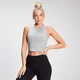 MP Essential Cropped Rib Vest til kvinder - Grey Marl