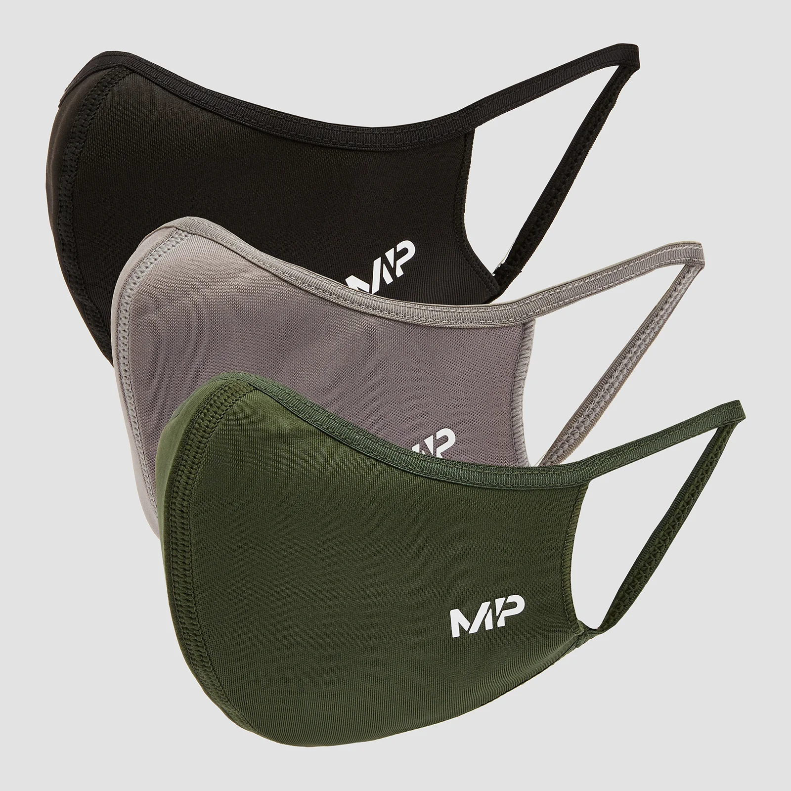 MP Curve Mask (3 Pack) - Black/Leaf Green/Carbon - S/M Billede 1