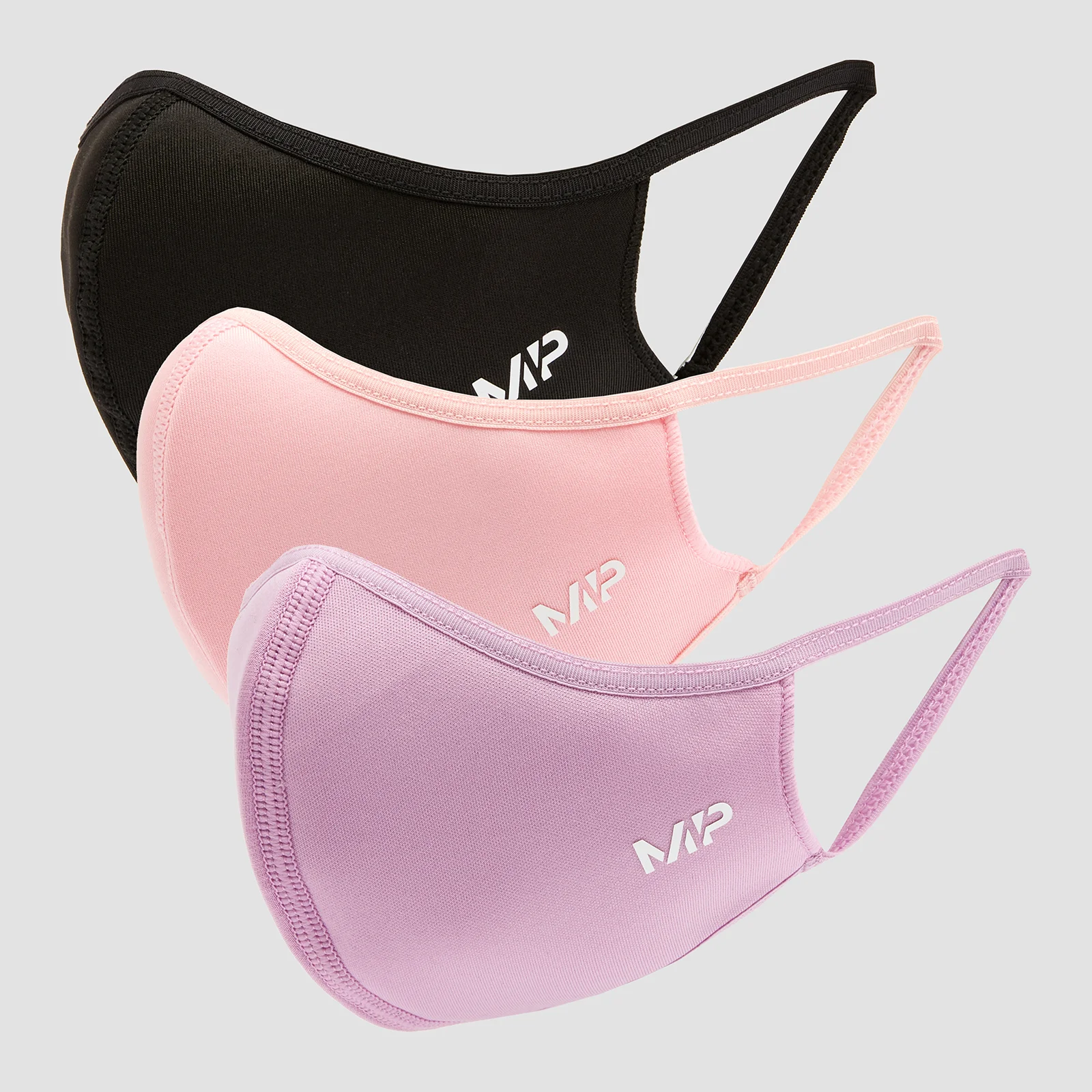 MP Curve Mask (3-pak) – Sort/Geranium Pink/Lilac - S/M Billede 1