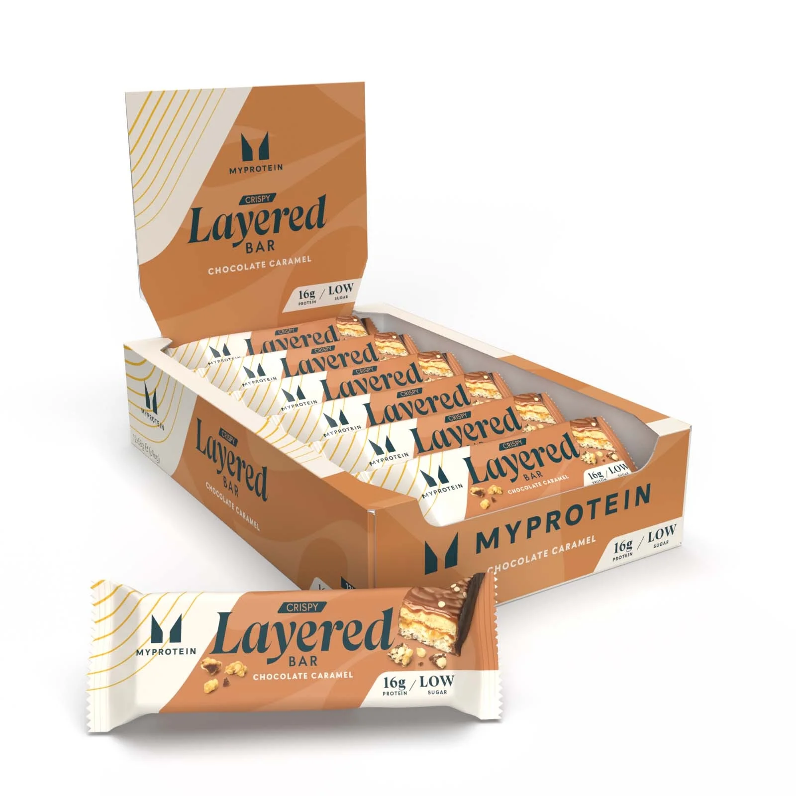 Crispy Layered Bar - 12 x 58g - Chokolade Karamel Billede 1