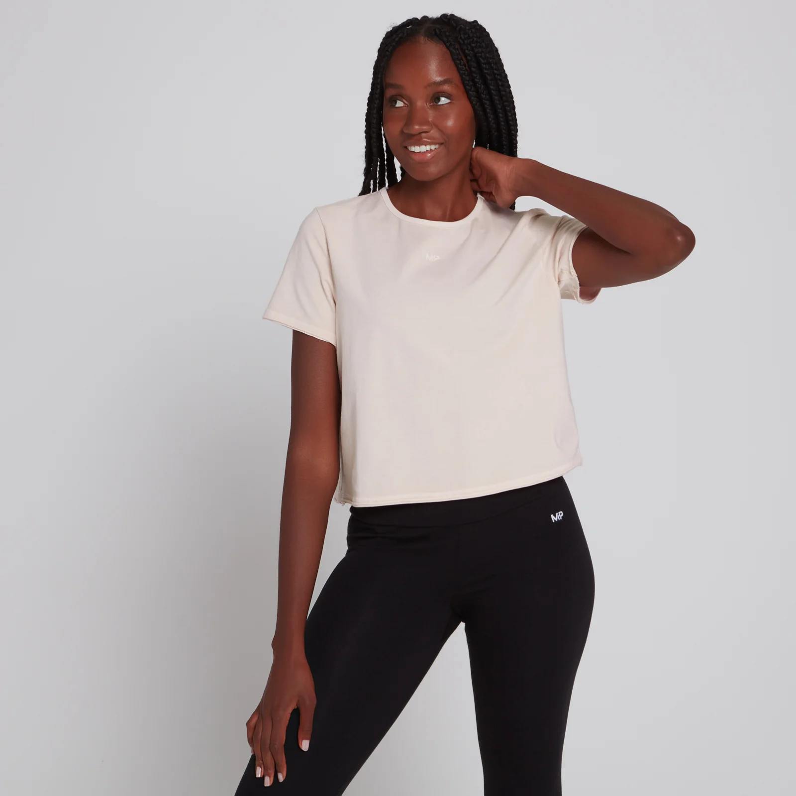 MP Women's Training Cropped T-Shirt - Light Pink - XXS Billede 1