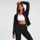 MP Rest Day Zip Through Hoodie til kvinder - Vasket sort