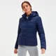MP Outerwear Letvægts hættetrøje og pakkbar pufferjakke til kvinder - Navy