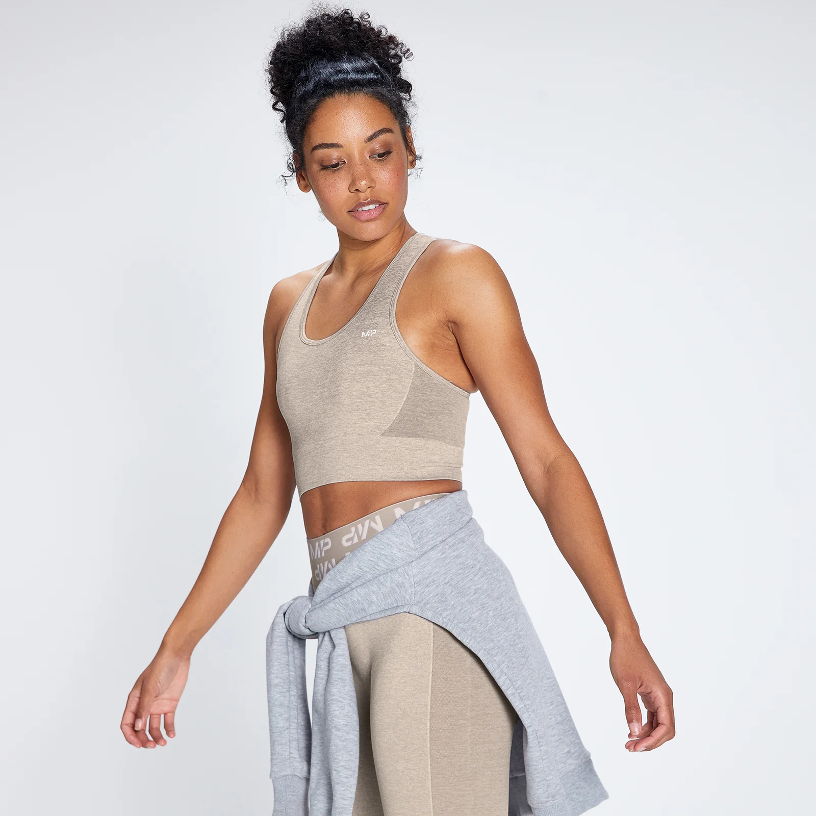 MP Women's Curve Sports Bra - Sesame - XXS Billede 1