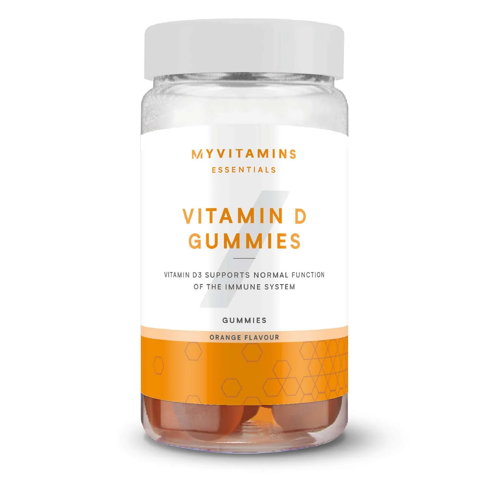 Vingummier med D-vitamin - 60servings - Appelsin Billede 1