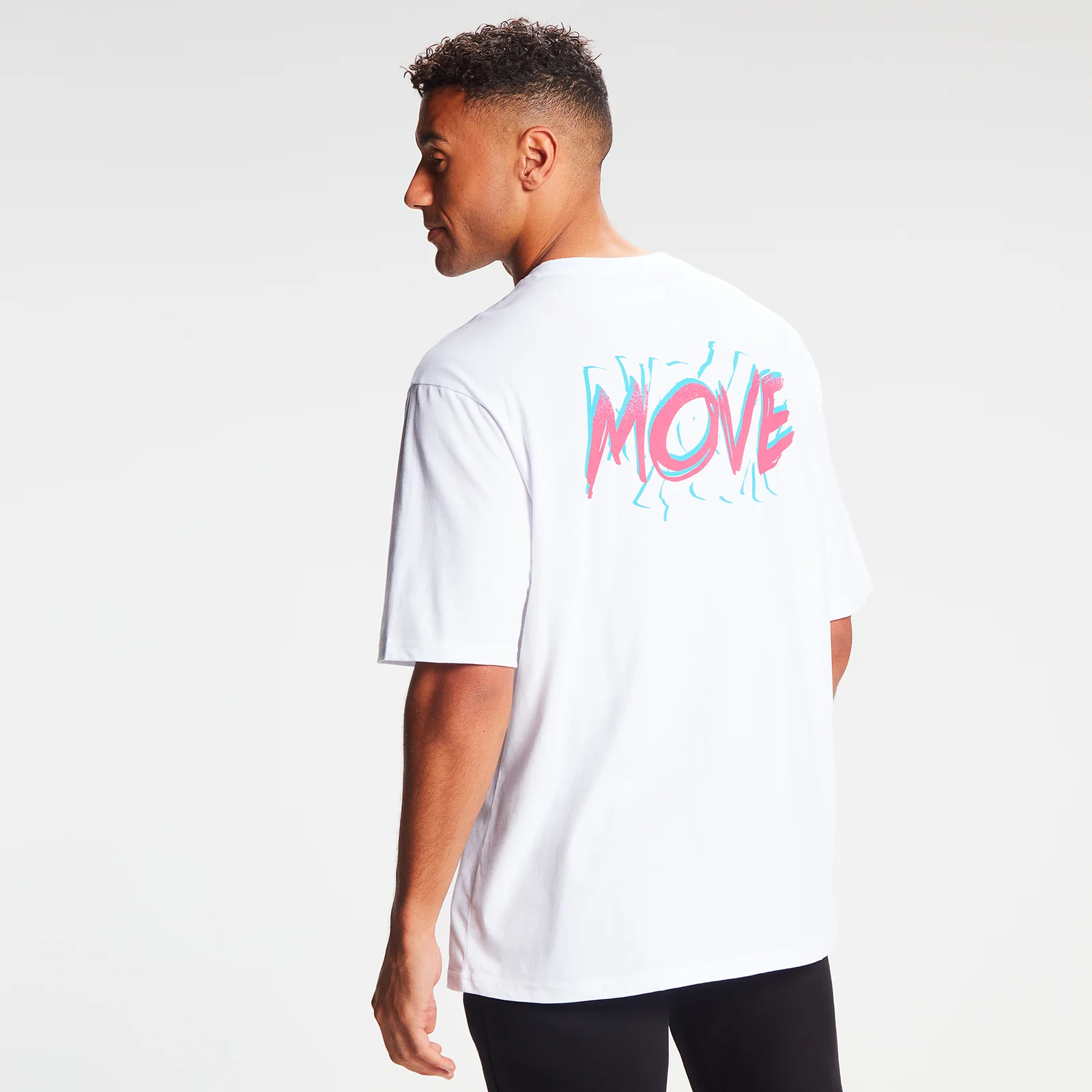 MP Retro Oversized Move T-shirt til mænd - Hvid - XXS Billede 1