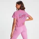 MP Retro Lift Crop Top med korte ærmer til kvinder - Pink