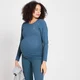 MP Power barsels langærmet top til kvinder - Dust Blue