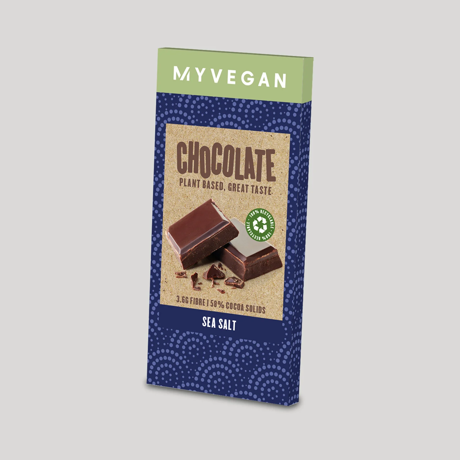Vegansk chokolade - 35g - Sea Salt Billede 1
