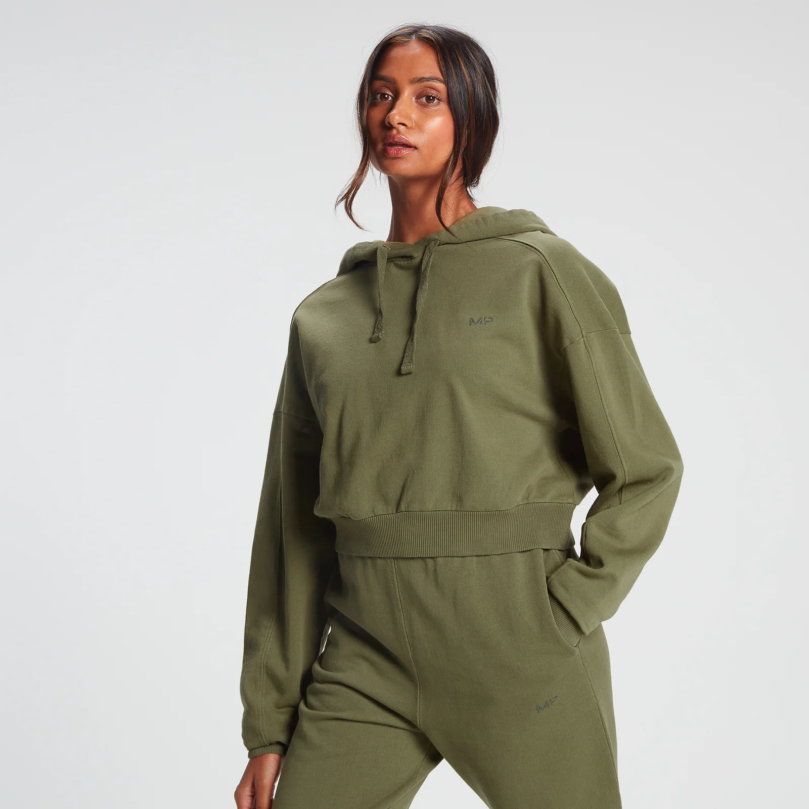 MP x Alice Klomp Snake Logo Hoodie - Green - XS Billede 1