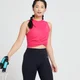 MP Power Twist Front Crop Top til kvinder - Magenta