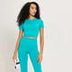 MP Shape Seamless Crop Top til kvinder - Lagoon