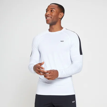 MP Tempo langærmet top til mænd - Hvid