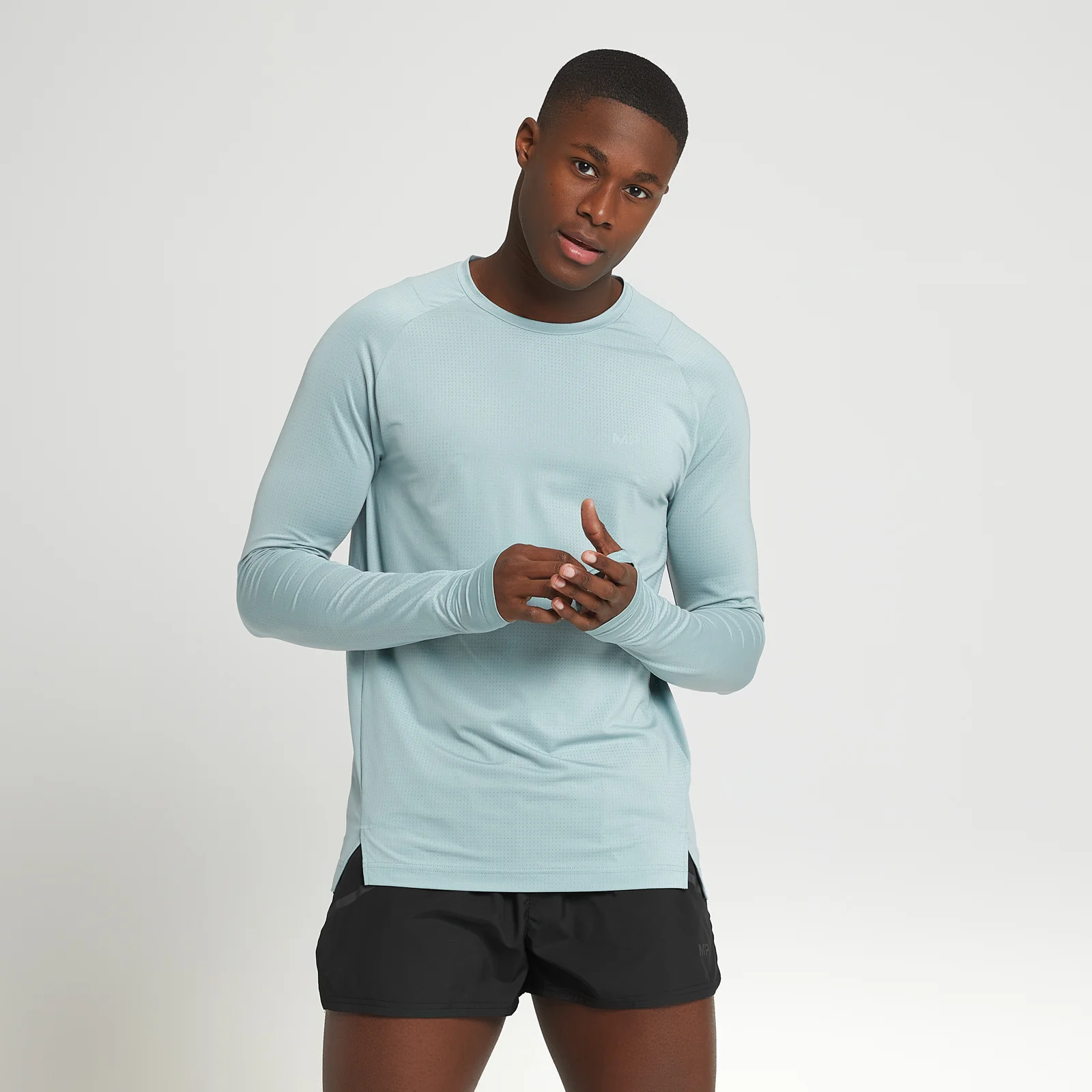 MP Velocity Ultra langærmet T-shirt til mænd - Ice Blue - XXS Billede 1