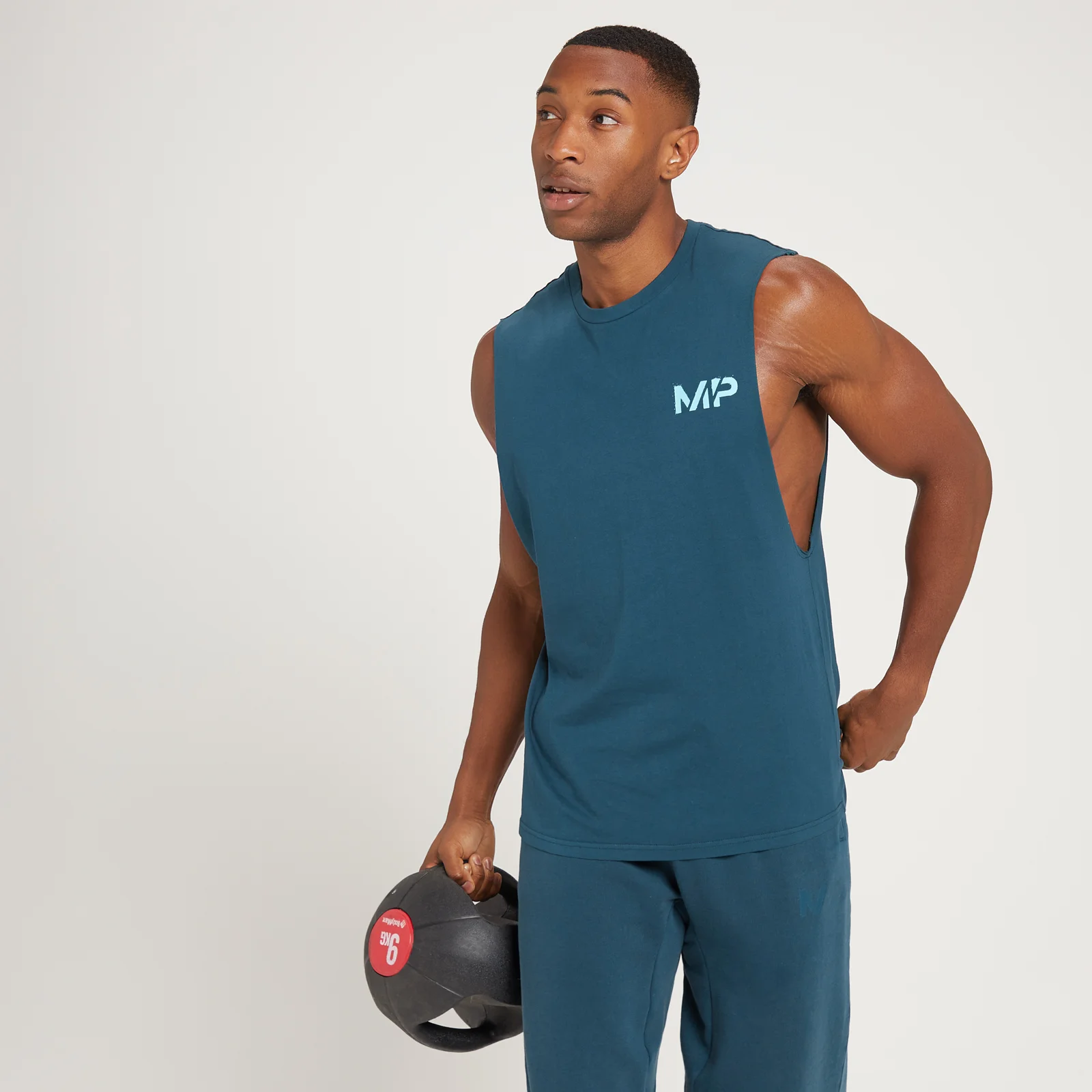 MP Adapt Washed Tank Top til mænd - Dust Blue - XXS Billede 1