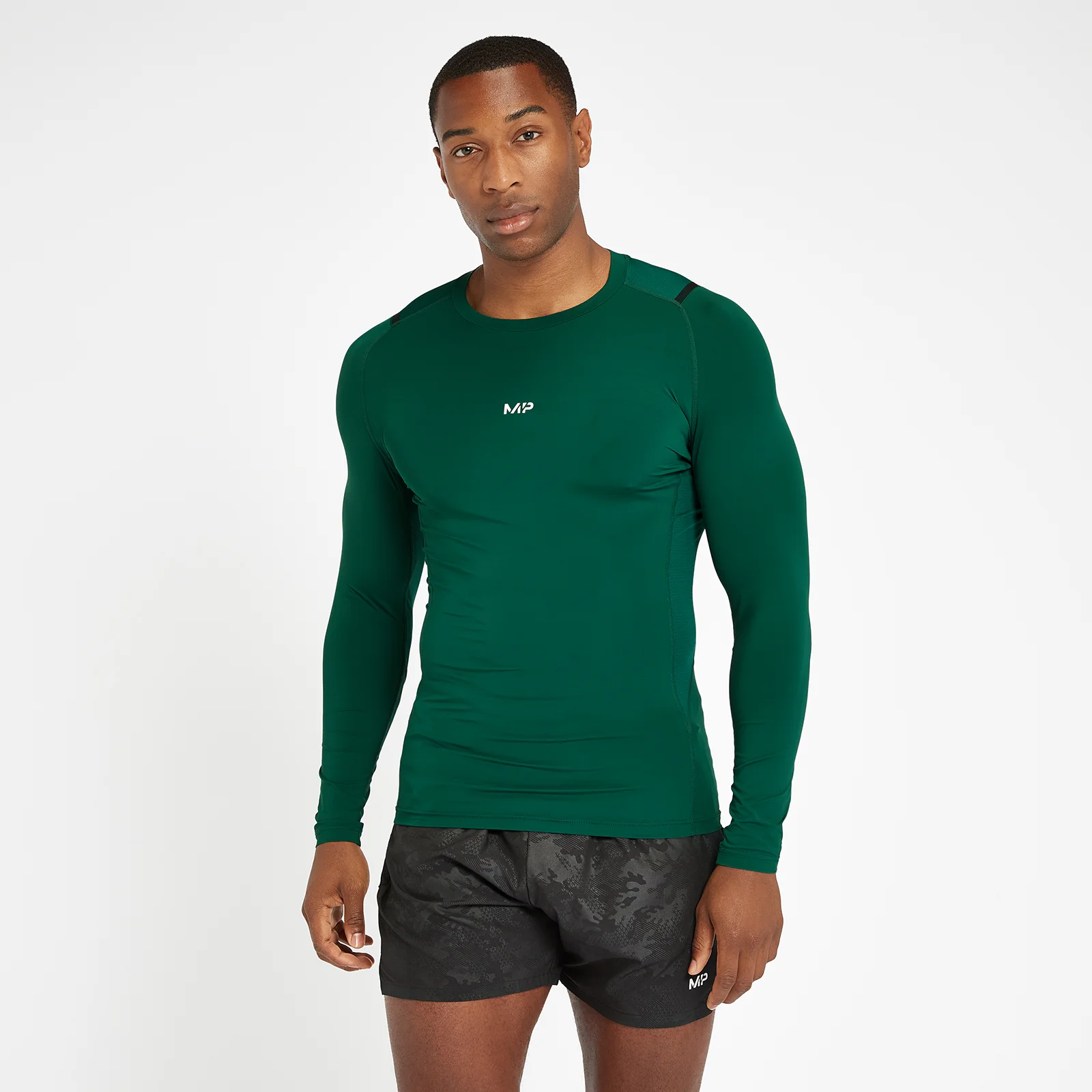 MP Engage Baselayer Long Sleeve Top til mænd – Pine - XXS Billede 1