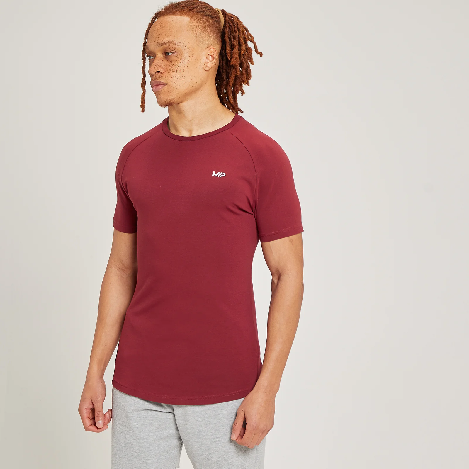 MP Form Short Sleeve T-Shirt til mænd – Scarlet - XXS Billede 1