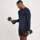 MP Essential Seamless langærmet top til mænd - Deep Blue Marl