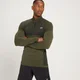 MP Essential Seamless 1/4 Zip Top til mænd - Dark Olive Marl