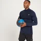 MP Essential Seamless 1/4 Zip Top til mænd - Deep Blue Marl