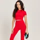 MP Tempo Seamless kortærmet Crop Top til kvinder - Danger