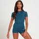 MP Tempo Seamless kortærmet Crop Top til kvinder - Dust Blue