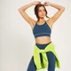 MP Adapt vendbar sports-BH til kvinder - Dust Blue/ Acid Lime