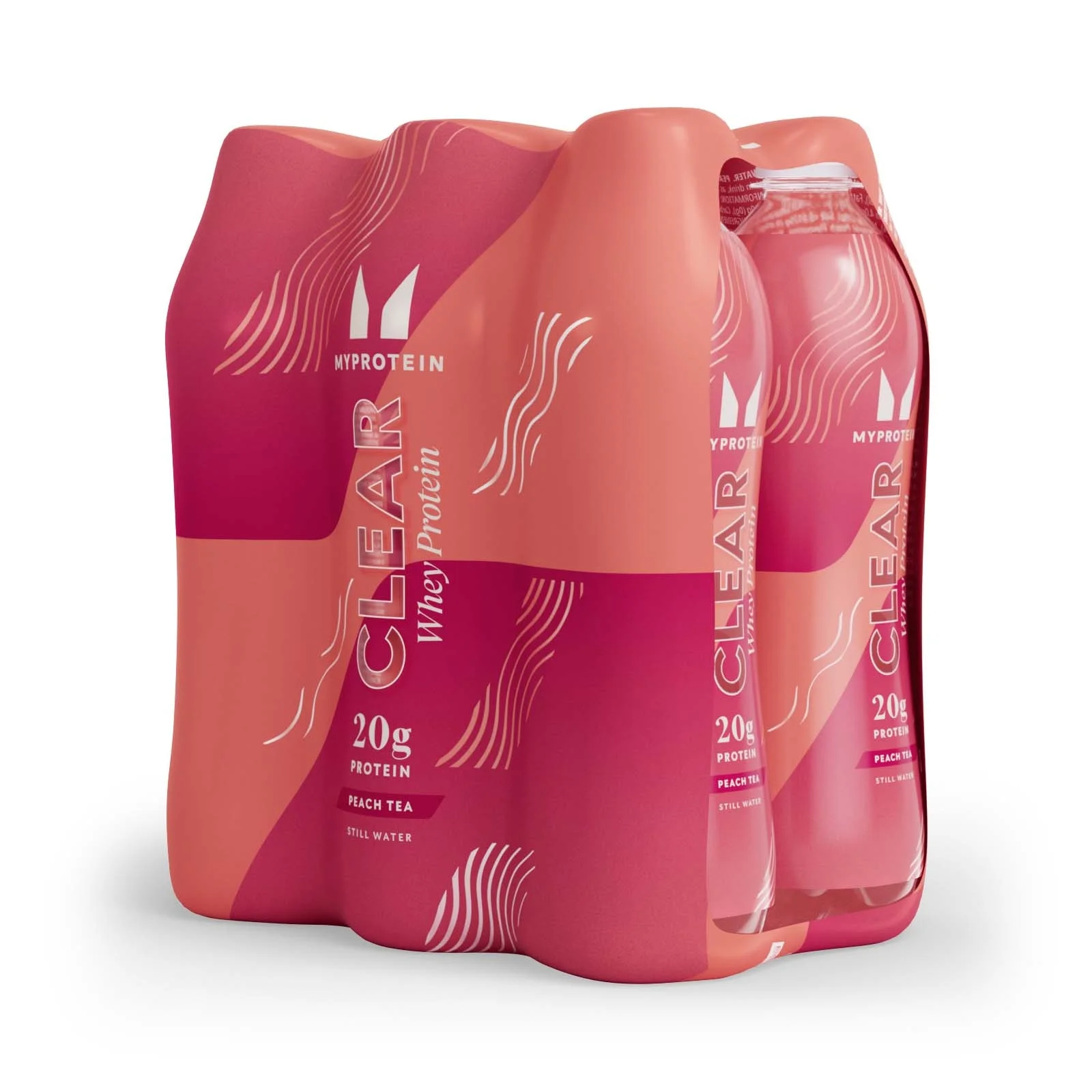 Clear Protein Water - RTD (6-pak) - 6 Pack - Fersken te Billede 1