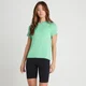 MP Performance Training T-shirt til kvinder - Ice Green Marl med hvide flæser