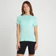 MP Performance Training T-shirt til kvinder - Arctic Blue Marl med hvide flæser