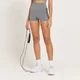 MP Curve Booty Shorts med høj talje til kvinder - Grey Marl