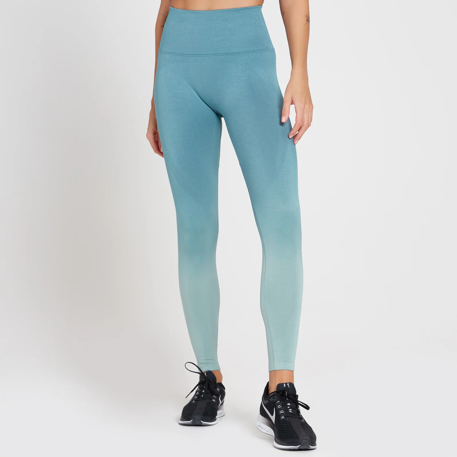 MP Velocity Ultra Seamless Leggings til kvinder - Stone Blue - XS Billede 1