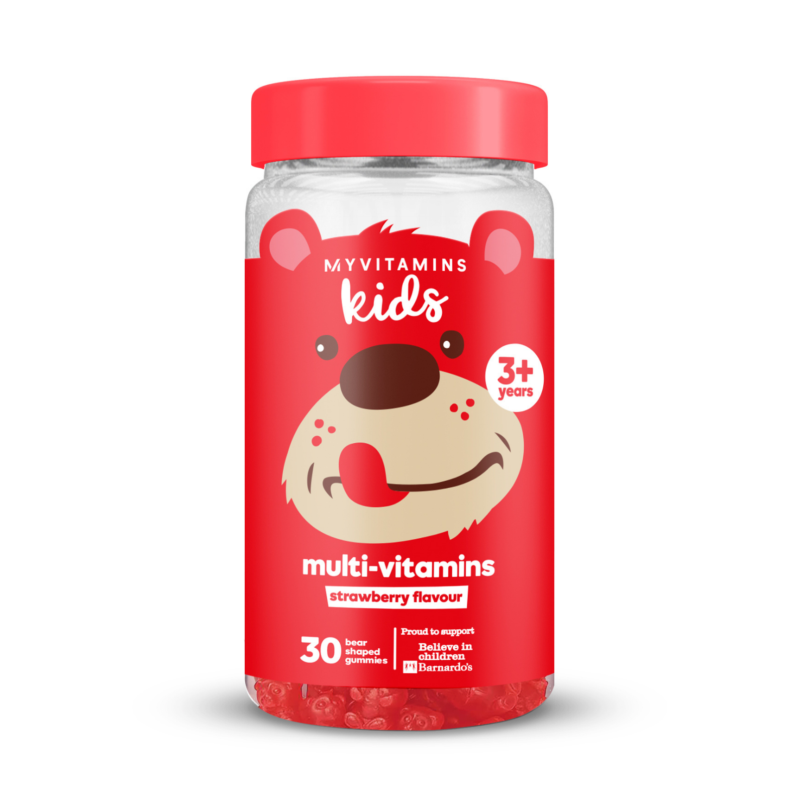 Kids Multivitamin Gummies - 30gummies - Jordbær Billede 1