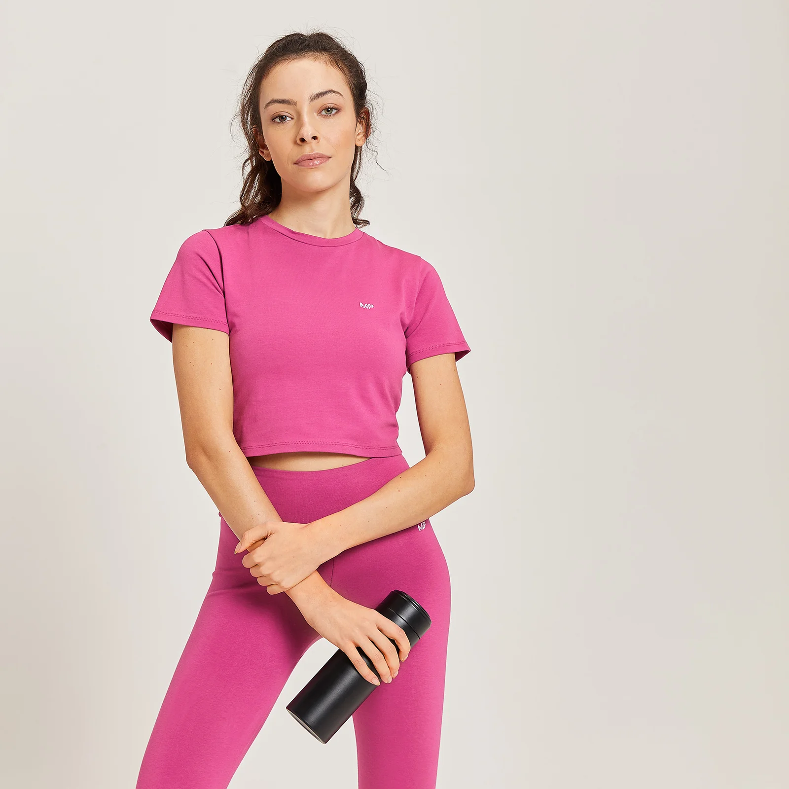 MP Essential Body Fit Crop T-shirt til kvinder - Sangria - XXS Billede 1