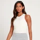 MP Essential Cropped Rib Vest til kvinder - Ecru