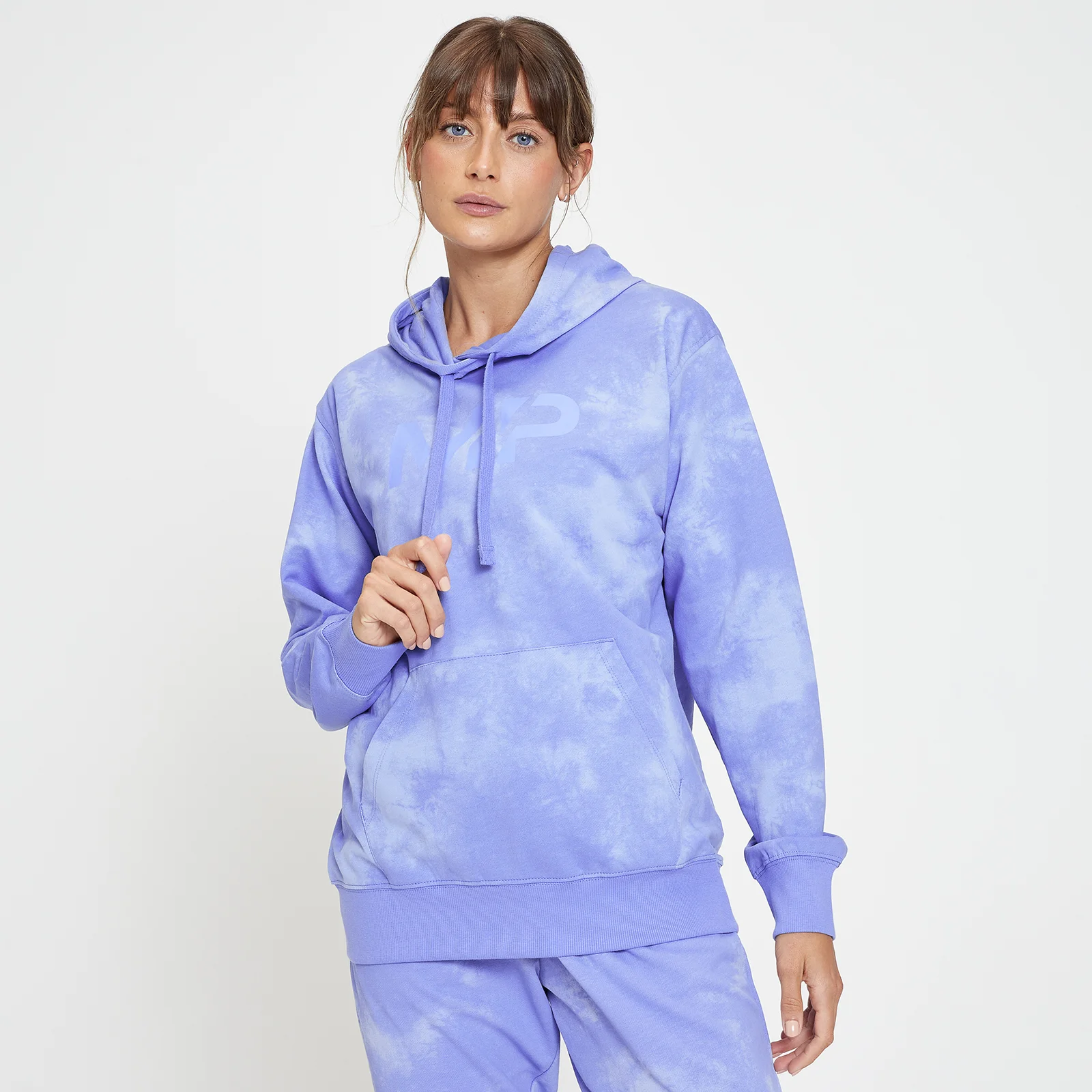 MP Composure Tie Dye Hoodie til kvinder – Chalk Purple - XXS Billede 1