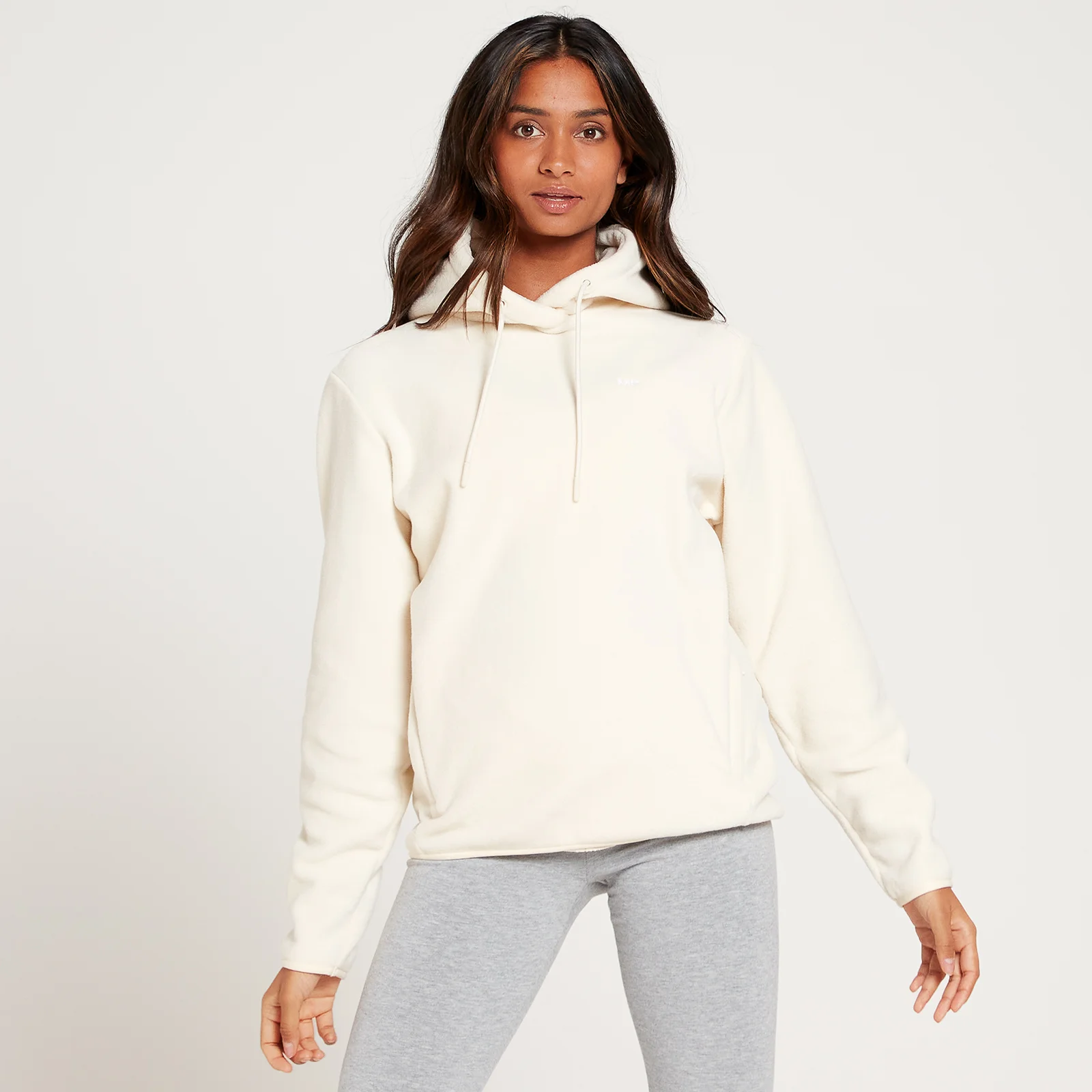 MP Essential Fleece Overhead Hoodie til kvinder - Ecru - XXS Billede 1