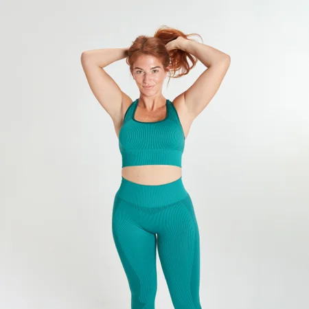 MP X Siobhan Rib Seamless Sports Bra – Grøn
