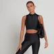 MP Engage Crop Tank 1/4 Zip Top til kvinder – Sort