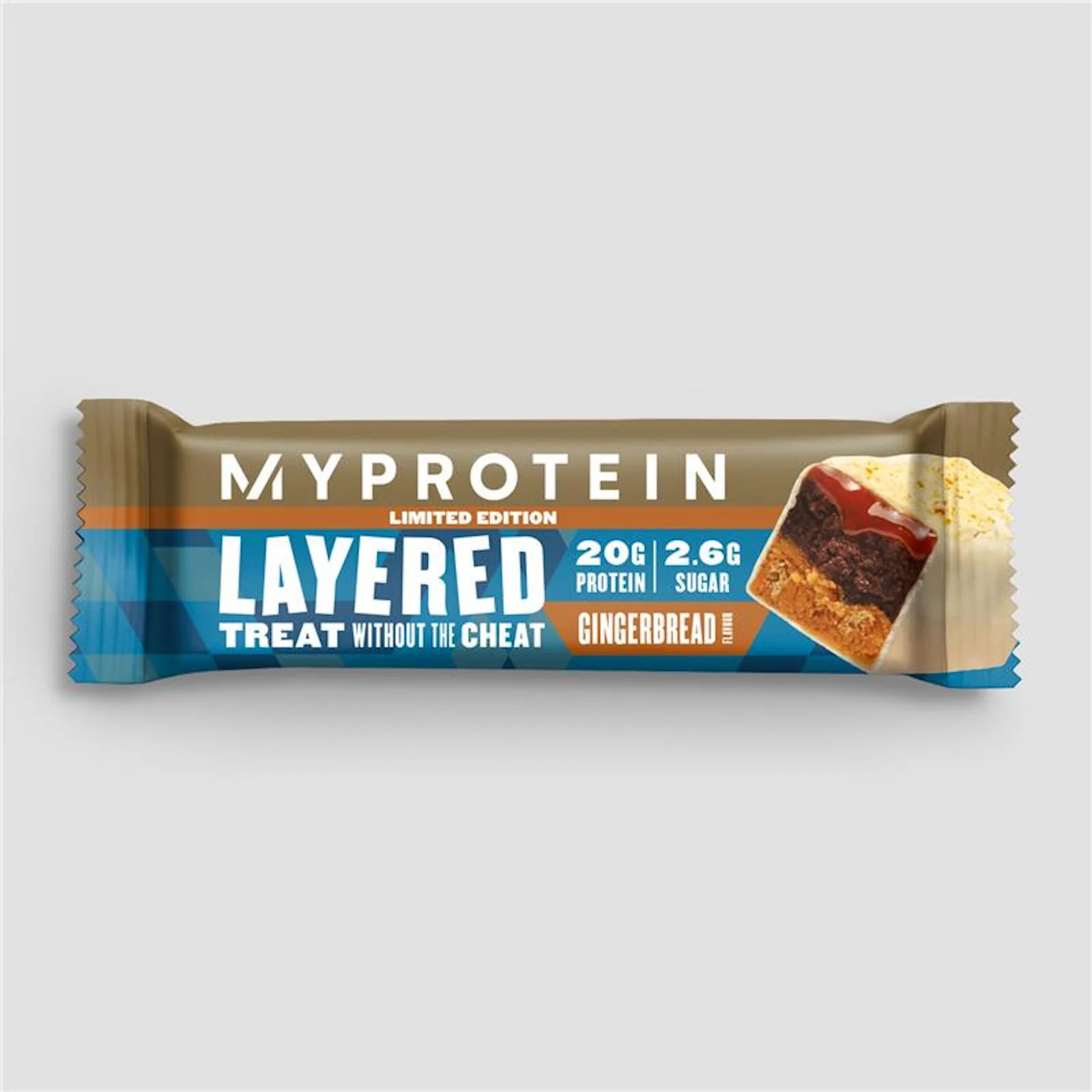 Myprotein Layered Bar (Sample) - 60g - Gingerbread Billede 1